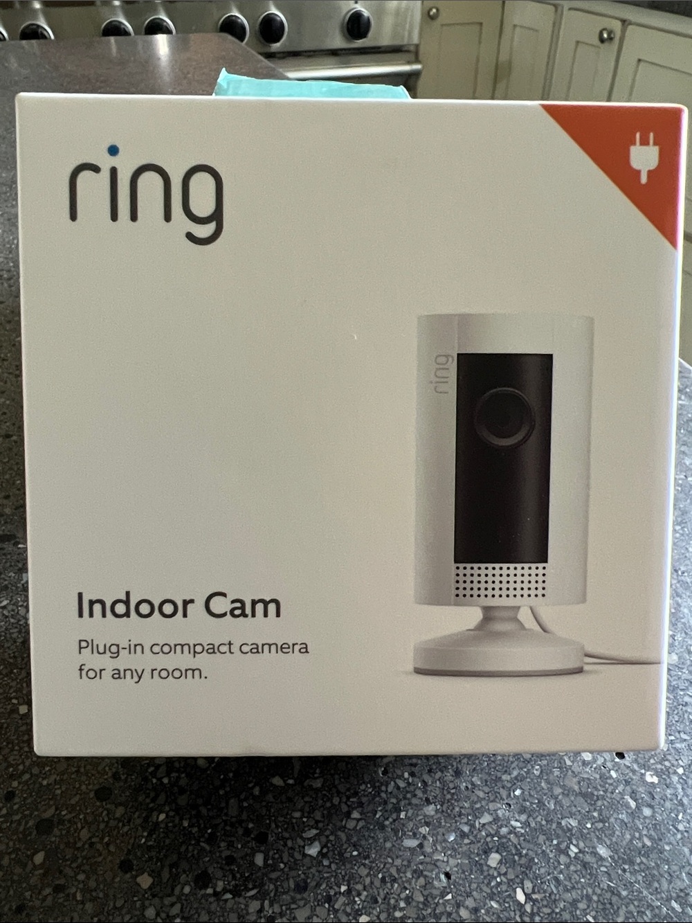 Ring Indoor Cam Plug-In Security Camera — White